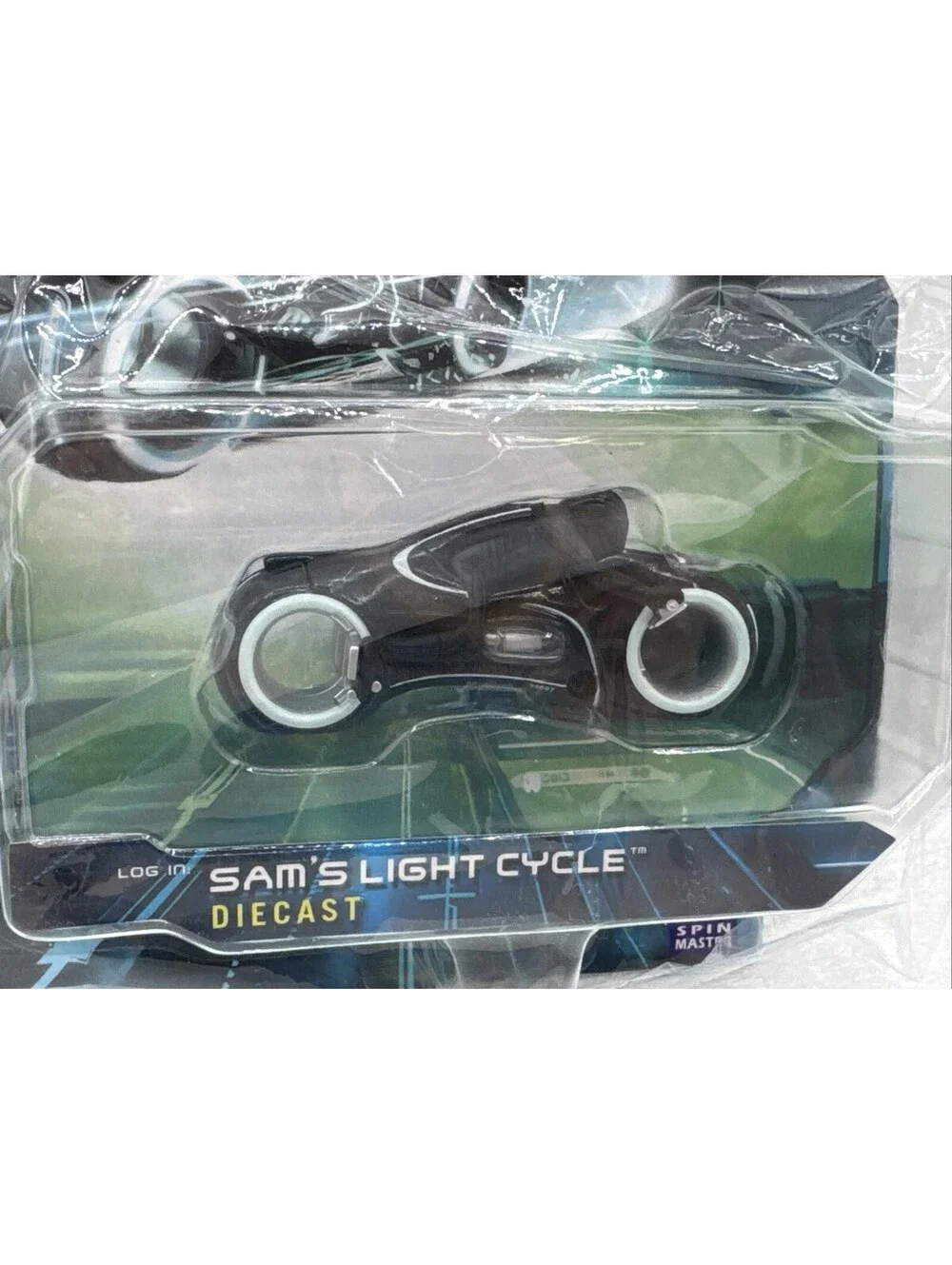 Tron Legacy: Sam's Light Cycle Diecast Sealed 2010 Spin Master Disney Series 1